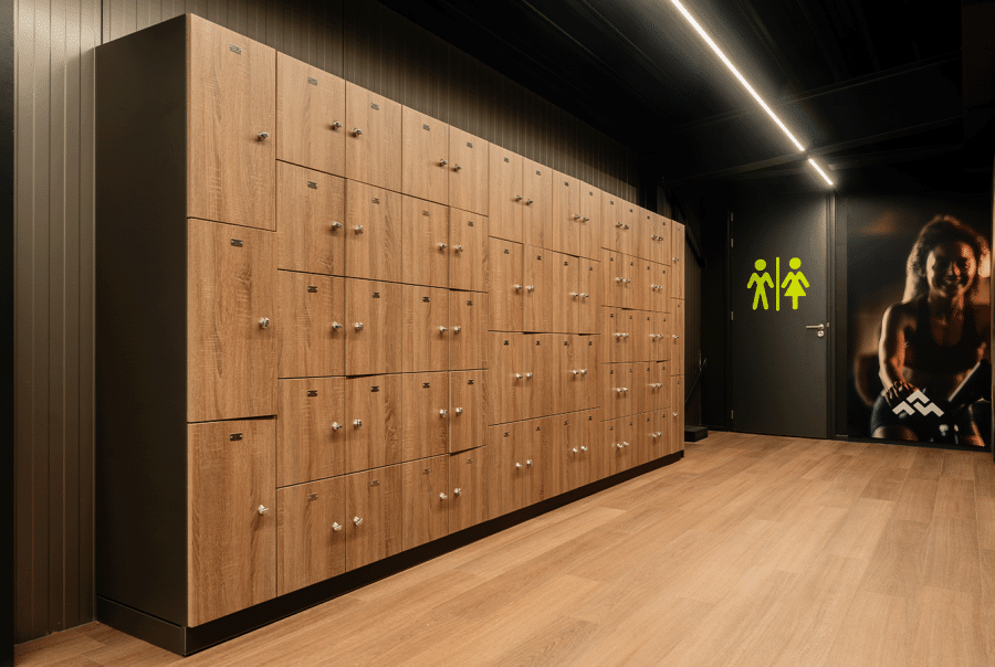 Kleedkamer gym ontwerp - We Build Gyms